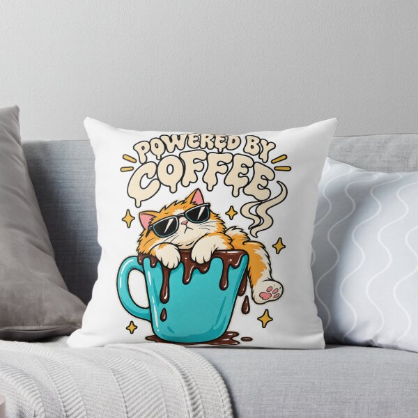 Item preview, Coffee Powered Cat designed and sold by Regal-Elegances.