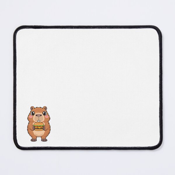 Item preview, Cute Kawaii Capybara With Burger designed and sold by Eternalski.