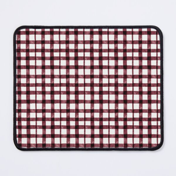 Item preview, Burgundy Watercolor Gingham Check - Deep Wine Red Plaid Pattern designed and sold by lovelys-store.