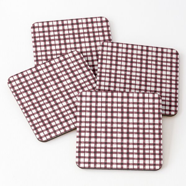 Item preview, Burgundy Watercolor Gingham Check - Deep Wine Red Plaid Pattern designed and sold by lovelys-store.