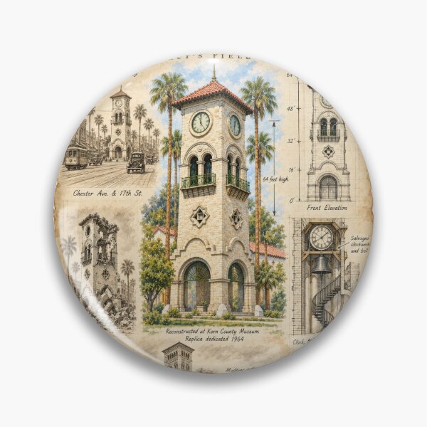 Item preview, Beale Memorial Clock Tower – Architect’s Field Notes designed and sold by Russell Thorne.