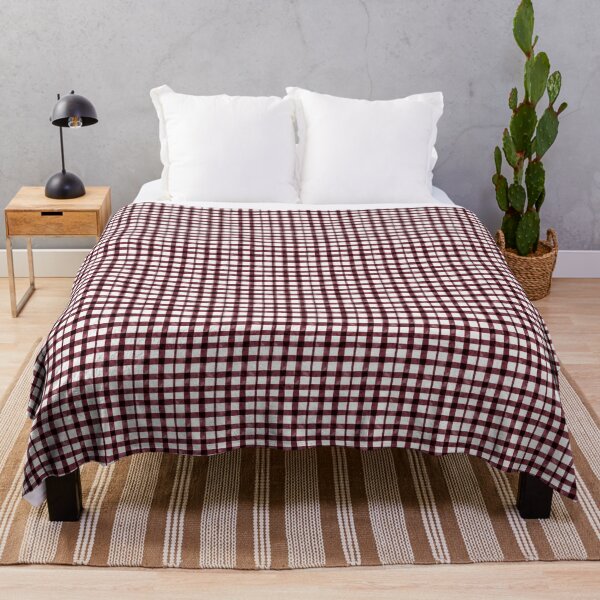 Item preview, Burgundy Watercolor Gingham Check - Deep Wine Red Plaid Pattern designed and sold by lovelys-store.
