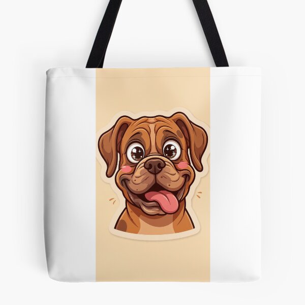 Item preview, Goofy Boxer Dog. Funny Big Eyed Pup Art designed and sold by Odd-jack.