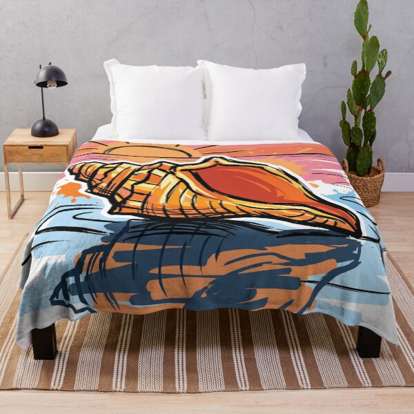 Item preview, Seashell Sunset Beach Reflection Art Print designed and sold by Merch by Das Design Studio.