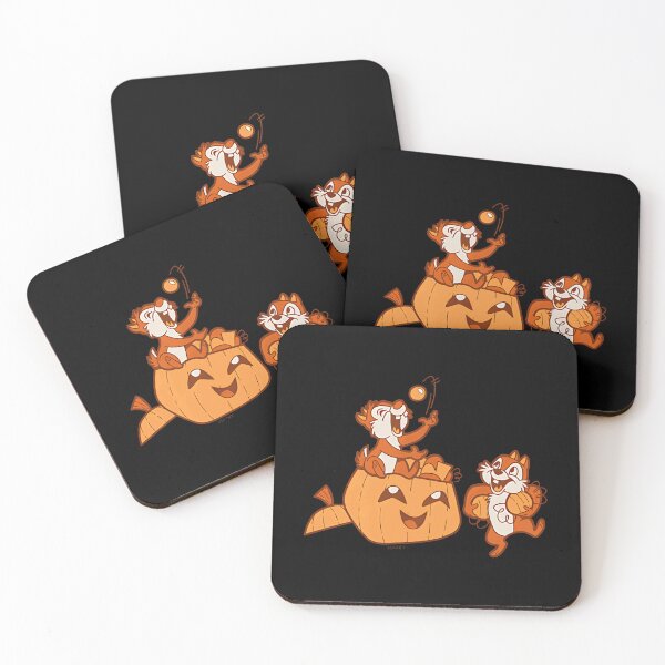 Item preview, Chip ‘N’ Dale Halloween Pumpkin Bucket Corner Art designed and sold by tiabletz.
