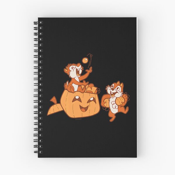 Item preview, Chip ‘N’ Dale Halloween Pumpkin Bucket Corner Art designed and sold by tiabletz.