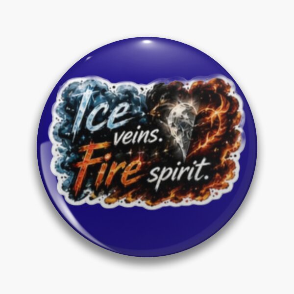 Item preview, Ice Veins Fire Spirit Elemental Dual Aesthetic Sticker designed and sold by Scro-Ciob-Shop.
