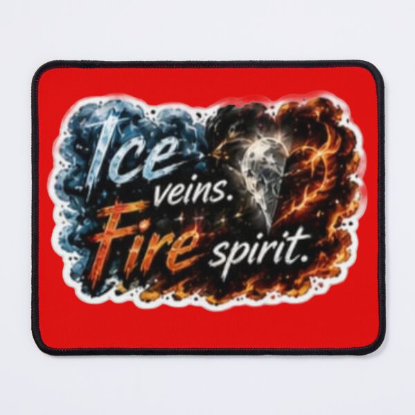 Item preview, Ice Veins Fire Spirit Elemental Dual Aesthetic Sticker designed and sold by Scro-Ciob-Shop.