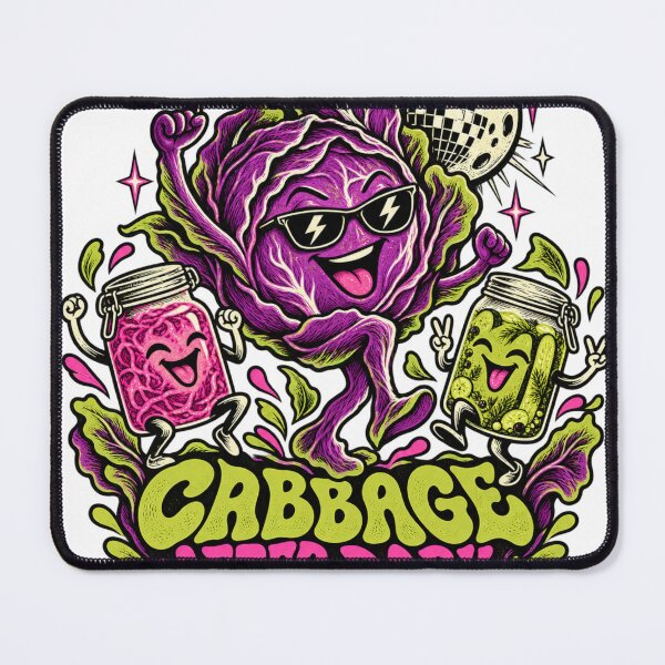 Item preview, Cabbage After Dark Funny Retro Disco Shirt designed and sold by ODDLUME CLUB.