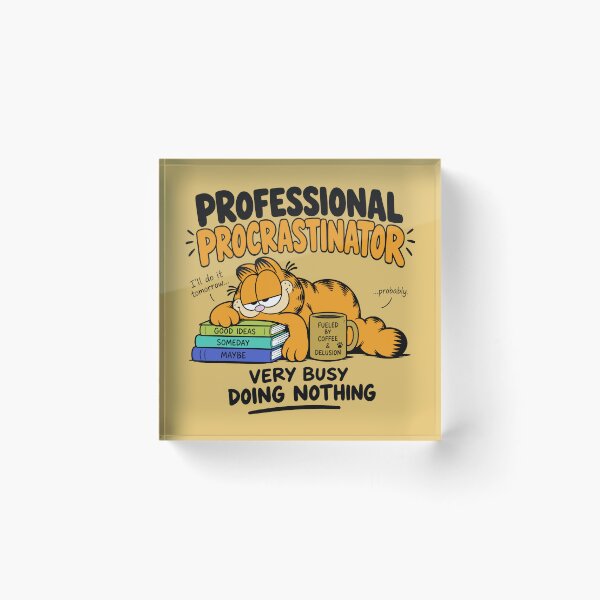 Item preview, Garfield Procrastination  designed and sold by MegDexShop.