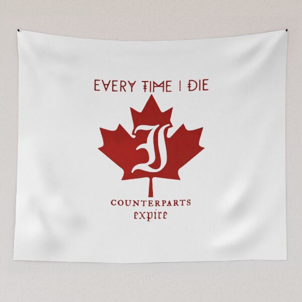 Artikelvorschau, Every Time I Die Red Maple Leaf Counterparts entworfen und verkauft von NiremmeeArt.