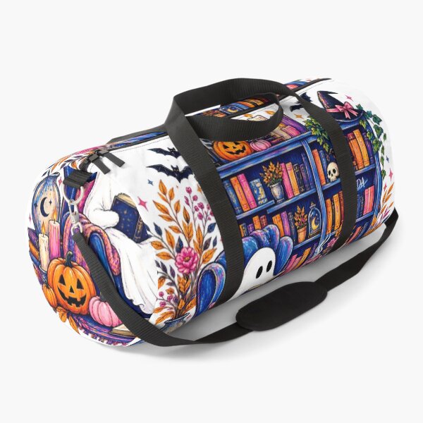 Item preview, Cozy Ghost Reading Book Halloween Library Aesthetic Art designed and sold by DesignArtist.ia.