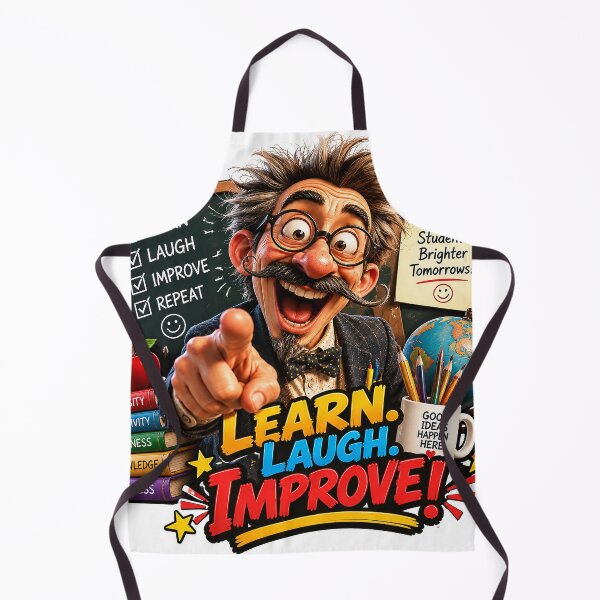 Item preview, Mr. Wiseguy Learn Laugh Improve Funny Teacher Sticker designed and sold by M. Mamdouh Artworks.