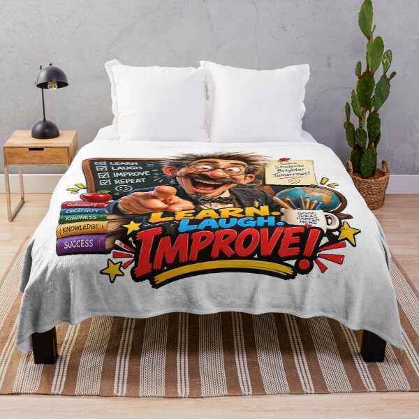 Item preview, Mr. Wiseguy Learn Laugh Improve Funny Teacher Sticker designed and sold by M. Mamdouh Artworks.