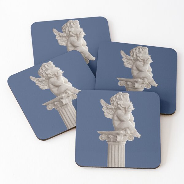Item preview, Cherub Statue on Pillar - Light Academia Angelcore Statue designed and sold by ShabanMerch⭐⭐⭐.