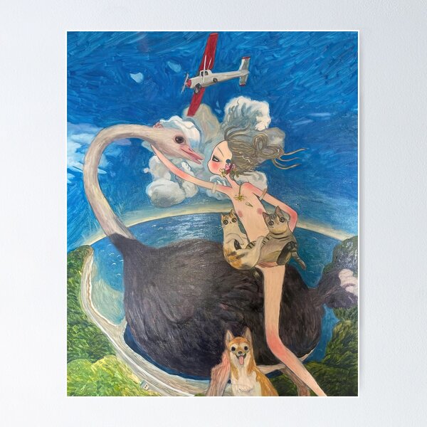 Item preview, Gravity-defying girls in a decaying future designed and sold by handadi56.