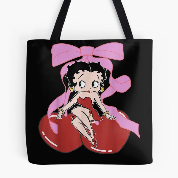 Item preview, Vintage Cartoon Girl Sitting with Cherry Bow Graphic men women designed and sold by LisaMetz21.