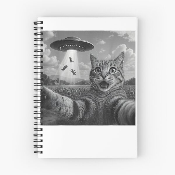 Item preview, Alien Cat Selfie UFO Gifts Men Teen Boys Graphic Funny Cat men women designed and sold by LisaMetz21.