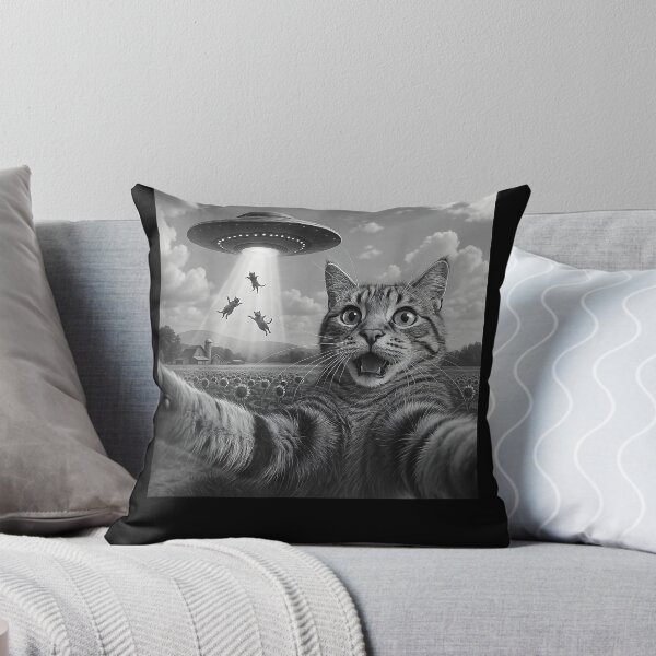 Item preview, Alien Cat Selfie UFO Gifts Men Teen Boys Graphic Funny Cat men women designed and sold by LisaMetz21.