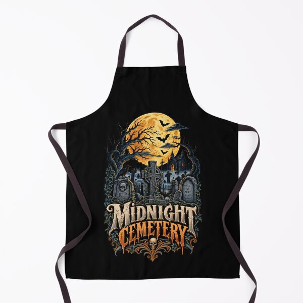 Item preview, Midnight Cemetery – Retro Vintage Gothic Halloween Graveyard Full Moon Design designed and sold by RockitBaby.