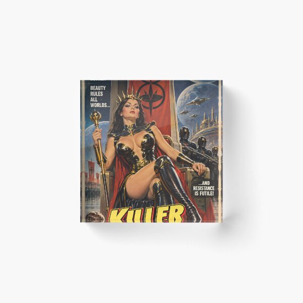 Item preview, Retro Science Fiction Poster: Killer Queen designed and sold by Moviebuff91.