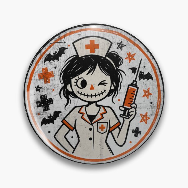 Item preview, Spooky Nurse With Syringe Halloween Humor designed and sold by Studio Bootleg.
