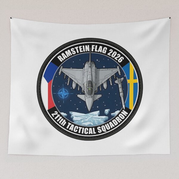Item preview, NATO Ramstein Flag 2026 211th Tactical Squadron Gripen Patch Emblem designed and sold by CharlieDesings.