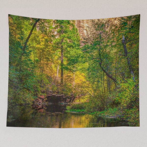 Item preview, Golden Reflections - Oak Creek River designed and sold by Viv Thompson Photography .