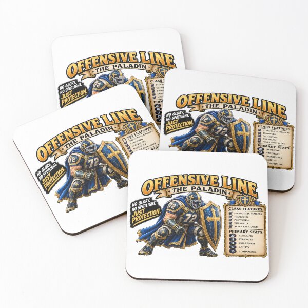 Item preview, Offensive Line — The Paladin designed and sold by Fantasy Football Company.