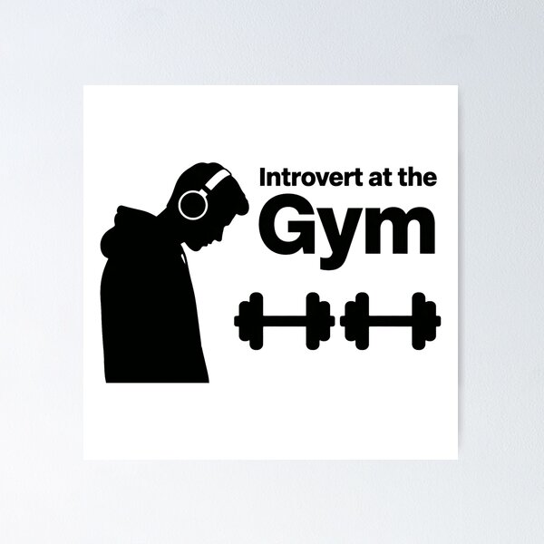 Item preview, Introvert at the Gym - Funny Introvert Gym Sticker - Gym Humor - Shy Fitness designed and sold by Htkester1.