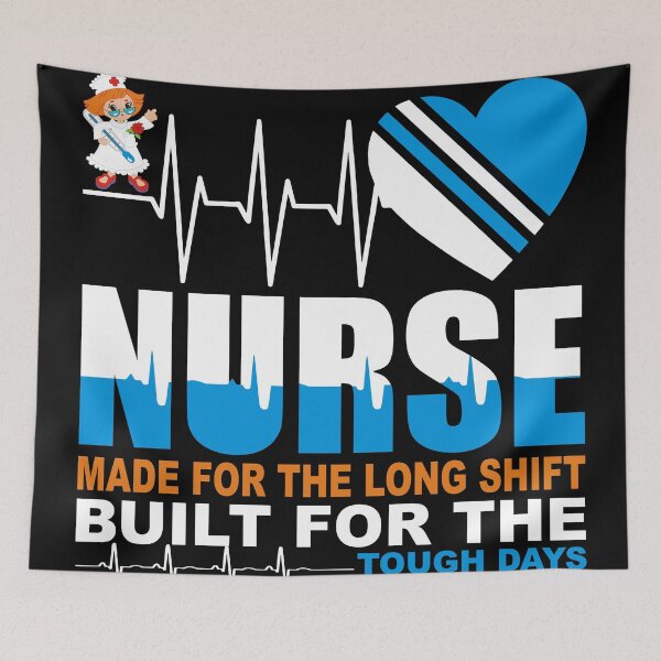 Item preview, Nurse Made For The Long Shift Built For The Tough days designed and sold by VibeForgeCo24.