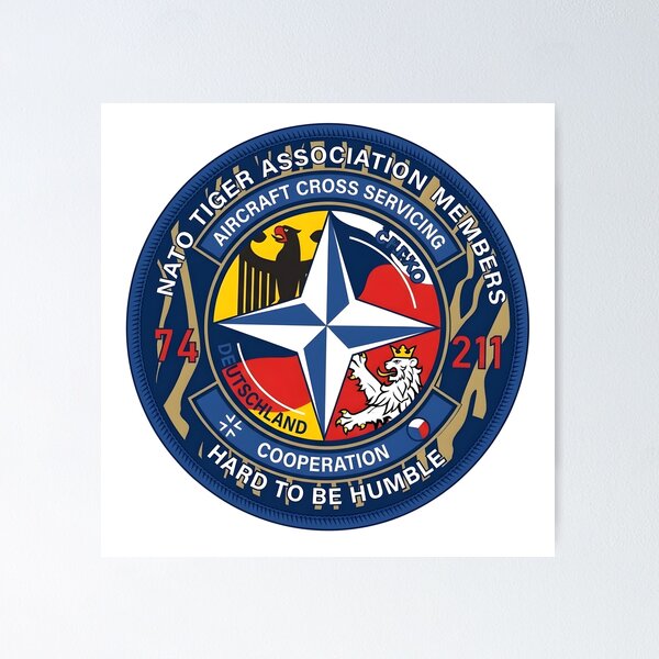 Item preview, NATO Tiger Association Cross Servicing Tactical Patch Emblem designed and sold by CharlieDesings.