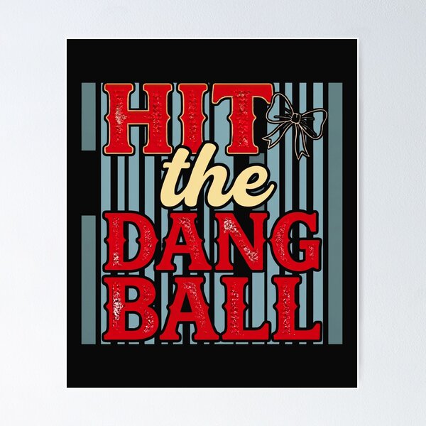 Item preview, Hit The Dang Ball Softball Baseball Mom Player Vintage designed and sold by New Art.