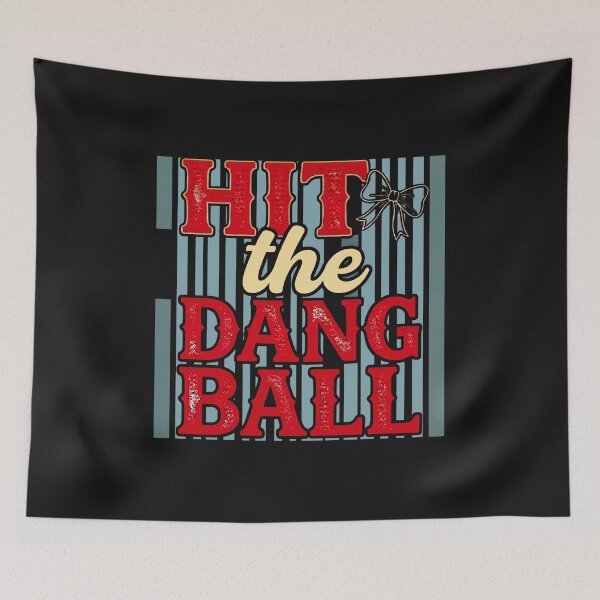 Item preview, Hit The Dang Ball Softball Baseball Mom Player Vintage designed and sold by New Art.
