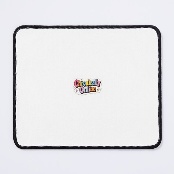 Item preview, "Chronically Online" Retro Pastel Die-Cut Vinyl Sticker designed and sold by UmarCreates.
