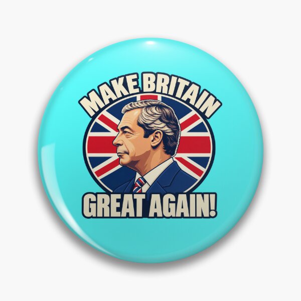 Item preview, Make Britain Great Again – Vintage Union Jack Badge designed and sold by JesterKrewArt.