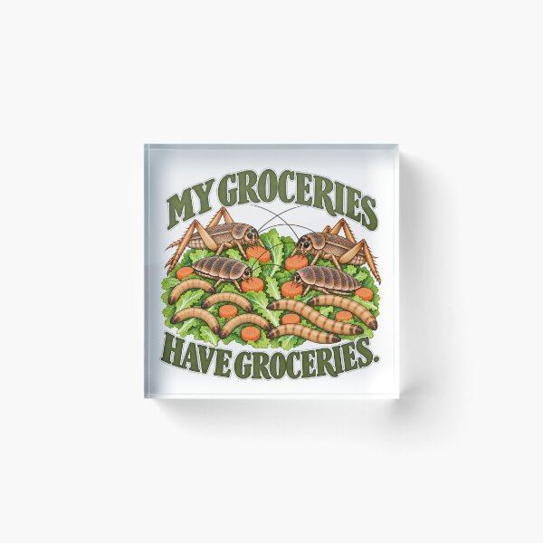 Item preview, My Groceries Have Groceries – Funny Feeder Insect Keeper Design designed and sold by threadandfangs.