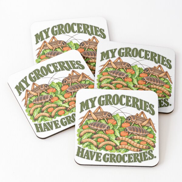 Item preview, My Groceries Have Groceries – Funny Feeder Insect Keeper Design designed and sold by threadandfangs.