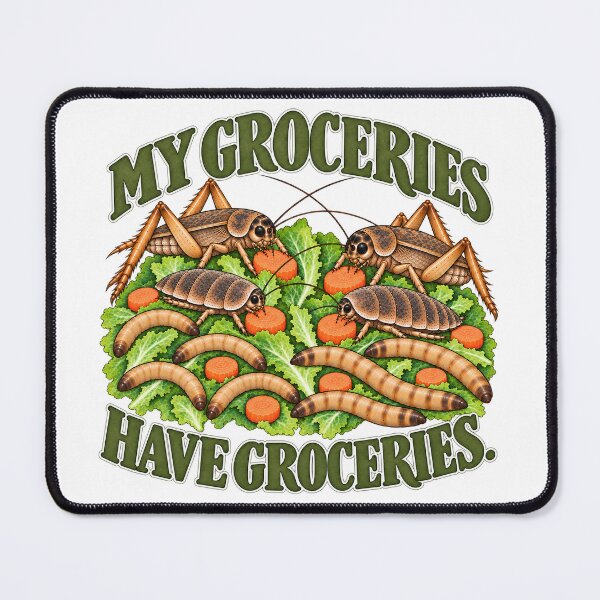 Item preview, My Groceries Have Groceries – Funny Feeder Insect Keeper Design designed and sold by threadandfangs.