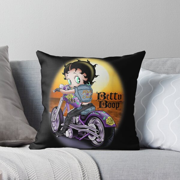 Item preview, Wild Biker Retro Cartoon Lady Sitting with Cherry Pattern designed and sold by LisaMetz21.