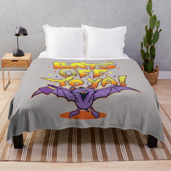 Item preview, Bats Off To Ya Retro Bat Halloween Pun Shirt-45 designed and sold by ArminHamer2.