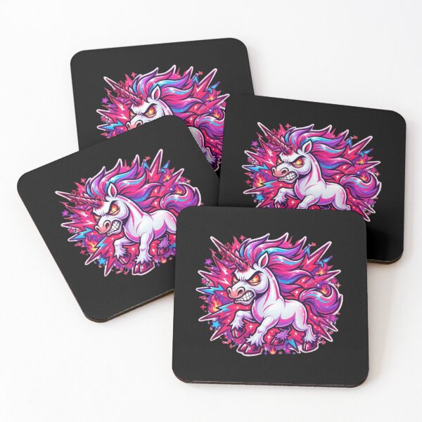 Item preview, Unicorn with blood in its eye designed and sold by BiaSMartins.