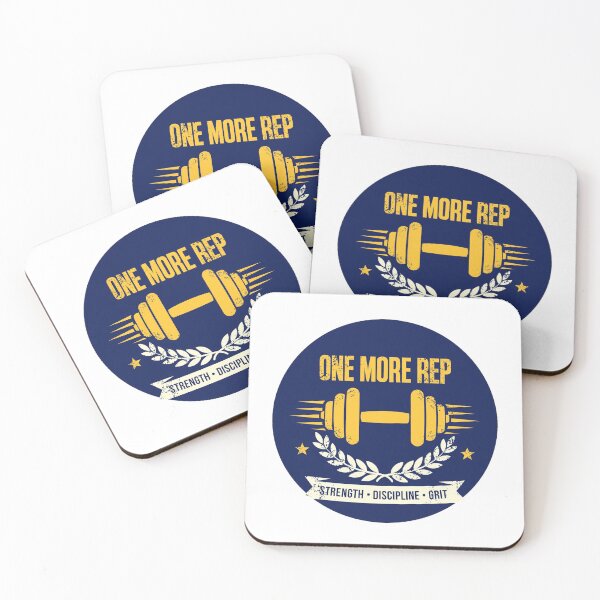 Item preview, One More Rep - Vintage Gym Badge Strength Discipline Grit designed and sold by Htkester1.