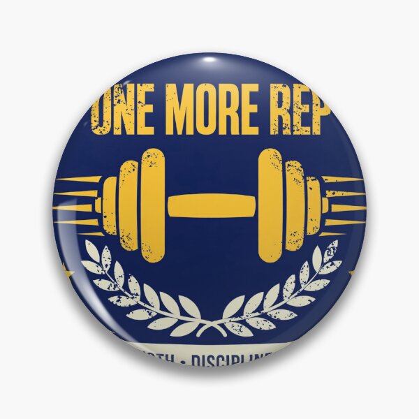 Item preview, One More Rep - Vintage Gym Badge Strength Discipline Grit designed and sold by Htkester1.