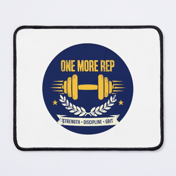 Item preview, One More Rep - Vintage Gym Badge Strength Discipline Grit designed and sold by Htkester1.