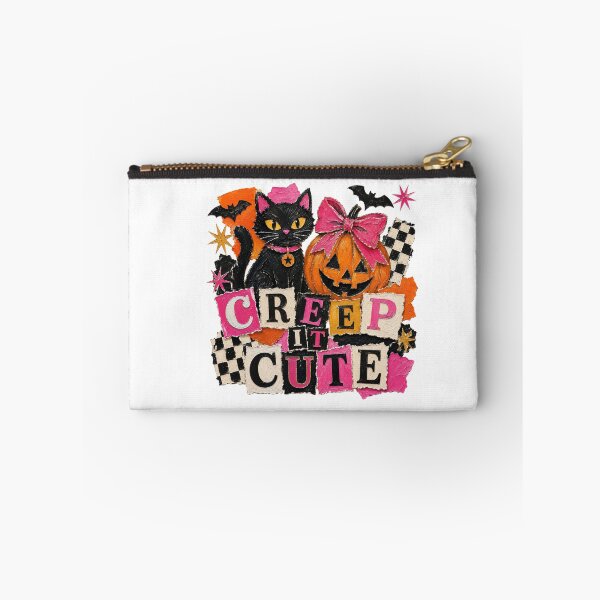 Item preview, Creep It Cute Patchwork Halloween Charm Cat designed and sold by CleanDecor.