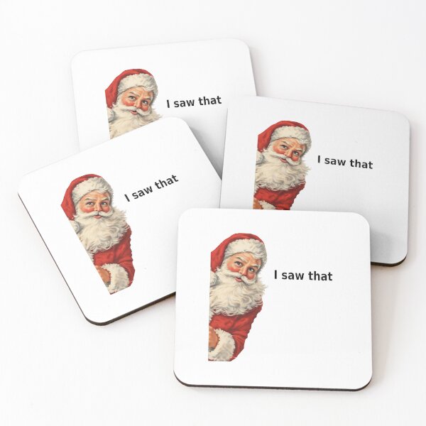 Item preview, I Saw That Vintage Santa Claus Funny Christmas 1950s Gift  designed and sold by Artycom.