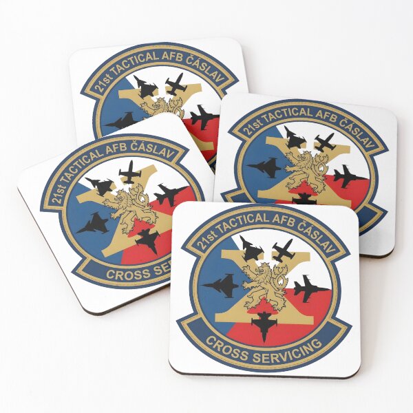 Item preview, Czech Air Force 211st Tactical Air Base Čáslav Cross Servicing Patch Emblem designed and sold by CharlieDesings.