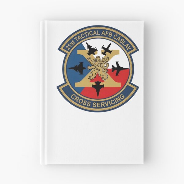Item preview, Czech Air Force 211st Tactical Air Base Čáslav Cross Servicing Patch Emblem designed and sold by CharlieDesings.
