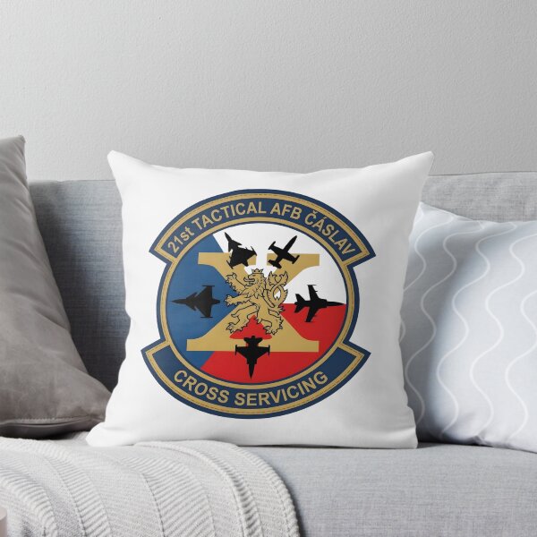 Item preview, Czech Air Force 211st Tactical Air Base Čáslav Cross Servicing Patch Emblem designed and sold by CharlieDesings.
